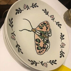 Bug Design Ceramic Plates / Set of 4